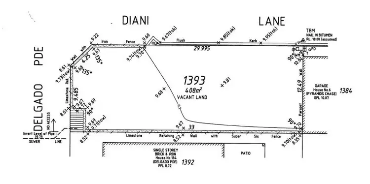 Floorplan of Homely land listing, 136 Delgado Pde, Iluka WA 6028