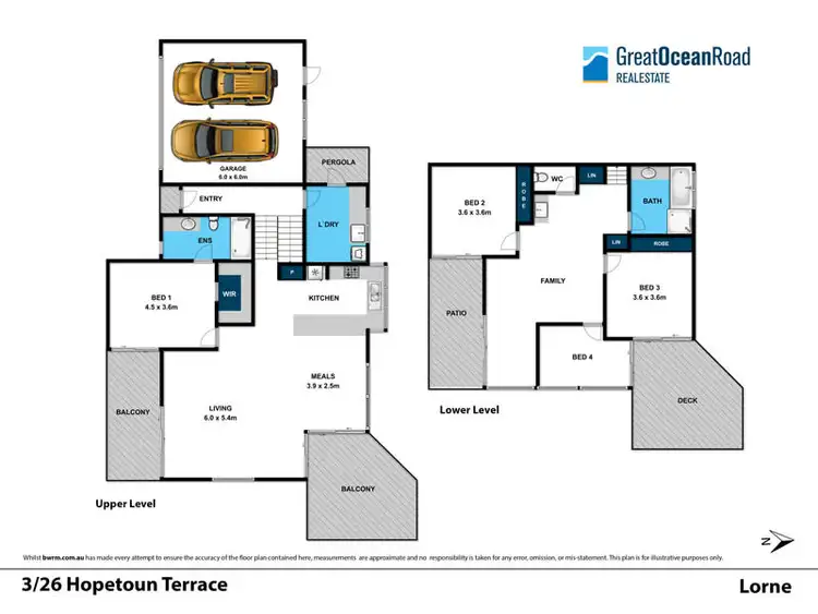 Floorplan of Homely house listing, 3/26 Hopetoun Terrace, Lorne VIC 3232