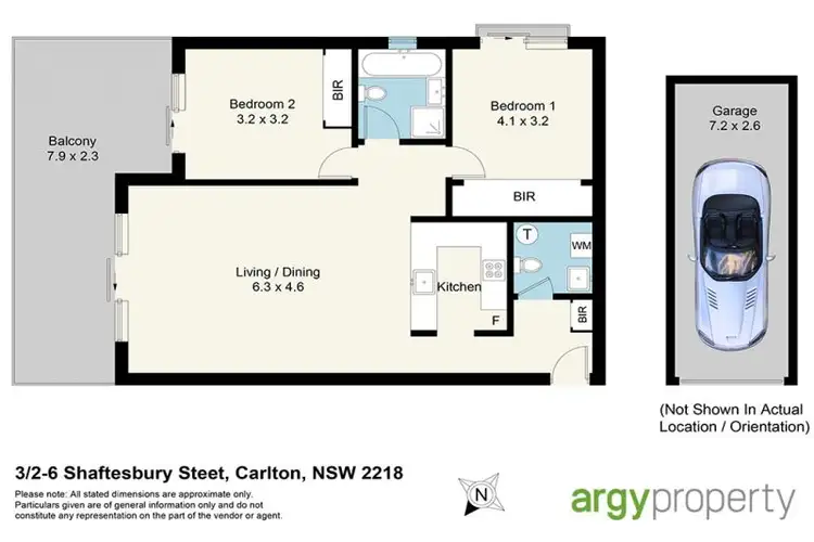 Floorplan of Homely apartment listing, 3/2-6 Shaftesbury Street, Carlton NSW 2218