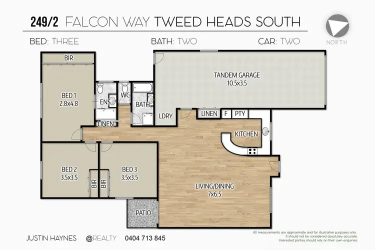 Floorplan of Homely house listing, 249/2 Falcon Way, Tweed Heads South NSW 2486