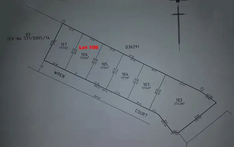Floorplan of Homely land listing, Lot 6 Wren Court, Meningie SA 5264