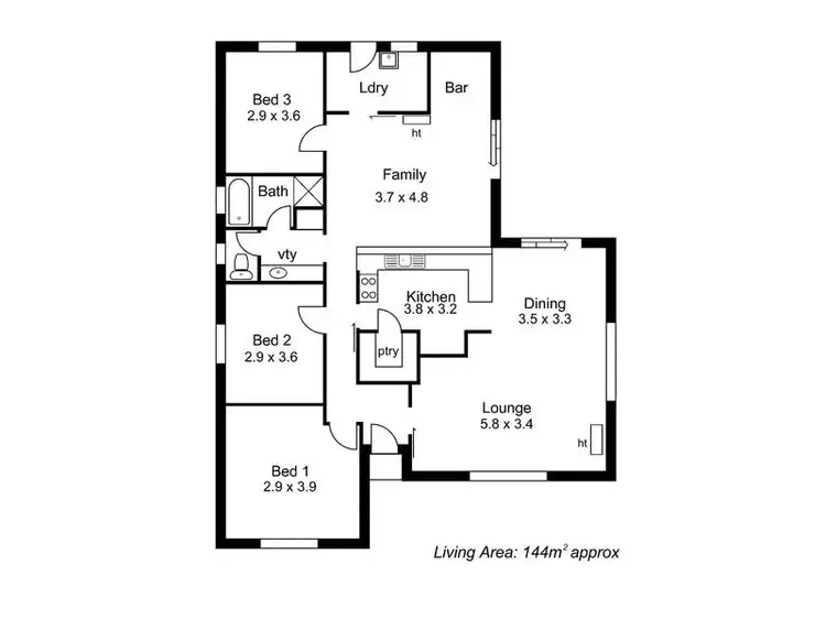 Floorplan of Homely rural property listing, 135 Jeffrey Street, Nairne SA 5252
