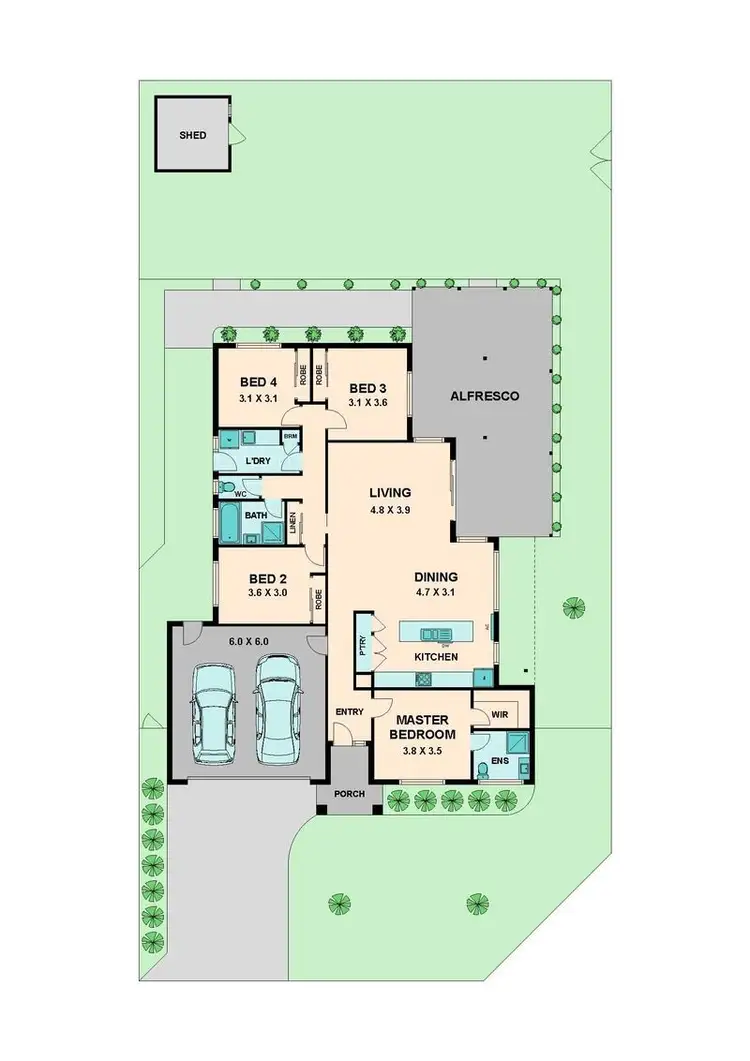 Floorplan of Homely house listing, 7 Rosie Drive, Broadford VIC 3658