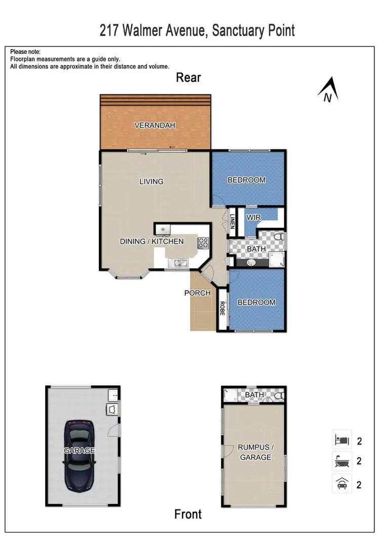 Floorplan of Homely house listing, 217 Walmer Avenue, Sanctuary Point NSW 2540