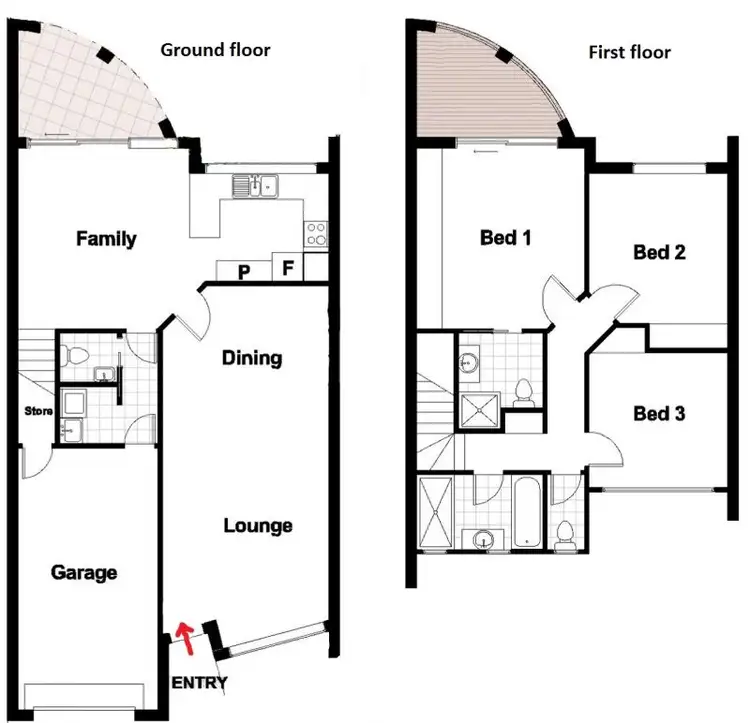 Floorplan of Homely townhouse listing, 4/10 Federal Highway, Watson ACT 2602
