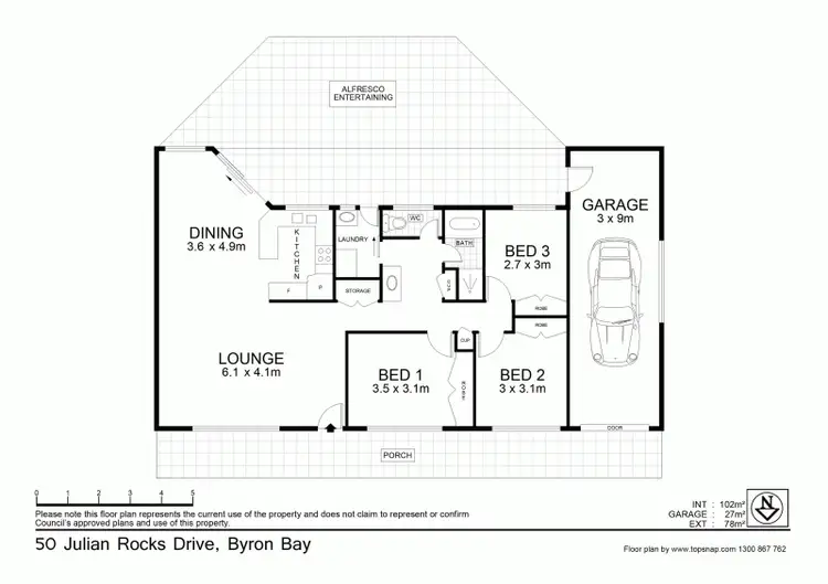 Floorplan of Homely house listing, 50 Julian Rocks Drive, Byron Bay NSW 2481