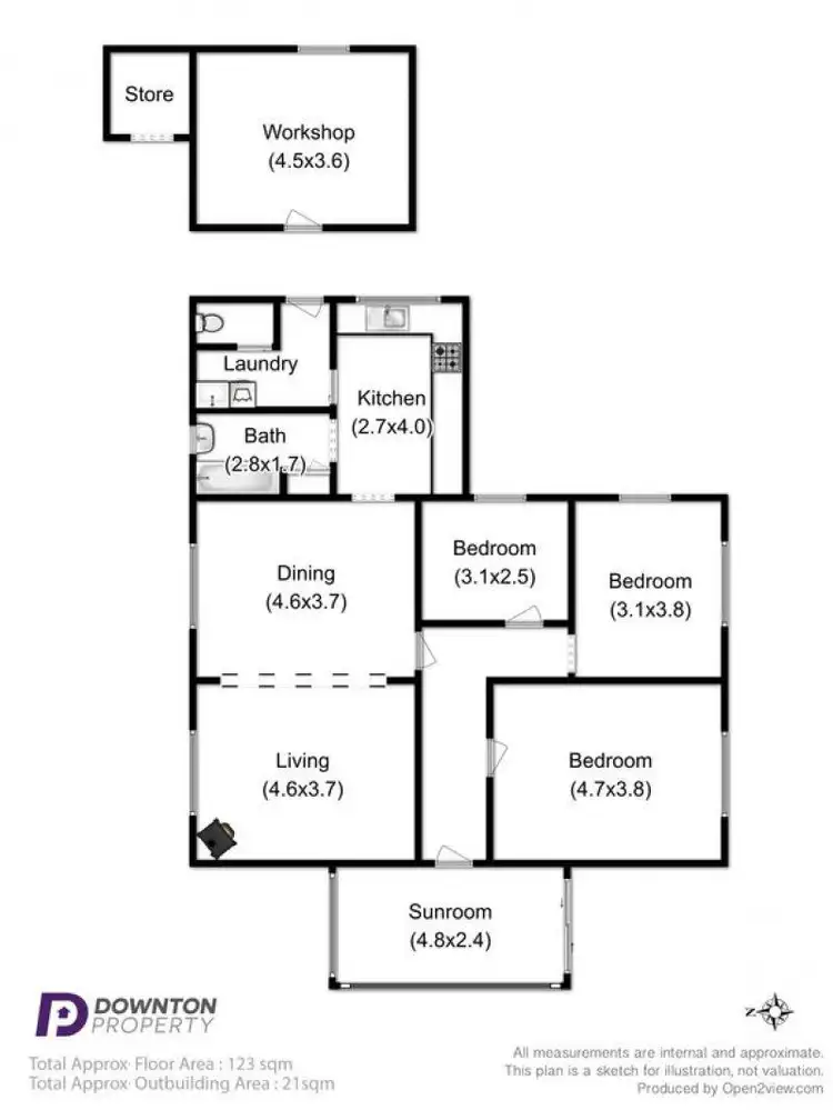 Floorplan of Homely house listing, 15 Austral Park Road, Parattah TAS 7120