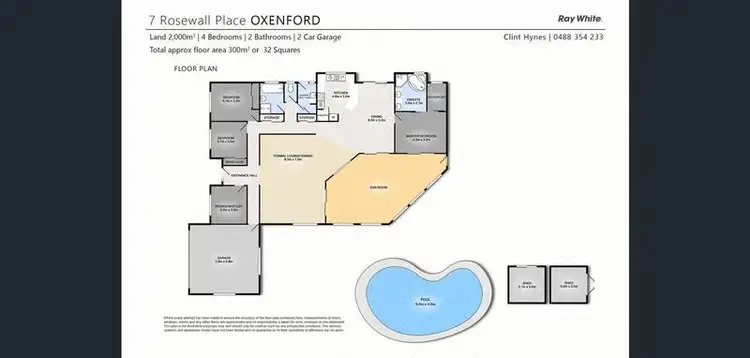 Floorplan of Homely rural property listing, 7 Rosewall Place, Oxenford QLD 4210