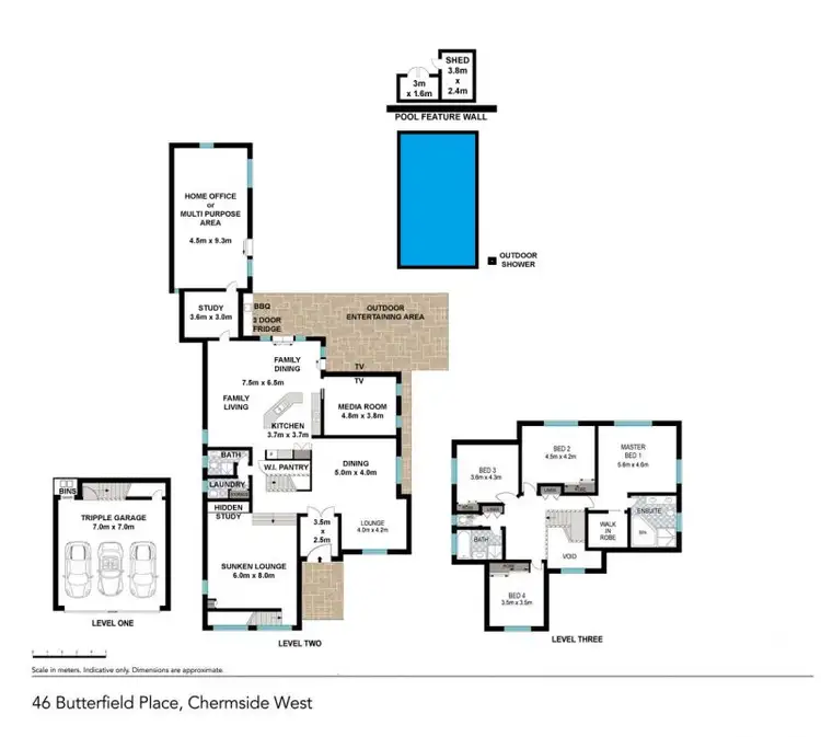 Floorplan of Homely house listing, 46 Butterfield Place, Chermside West QLD 4032