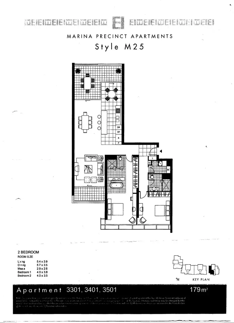 Floorplan of Homely apartment listing, 3501/2 Ephraim Island Parade, Paradise Point QLD 4216