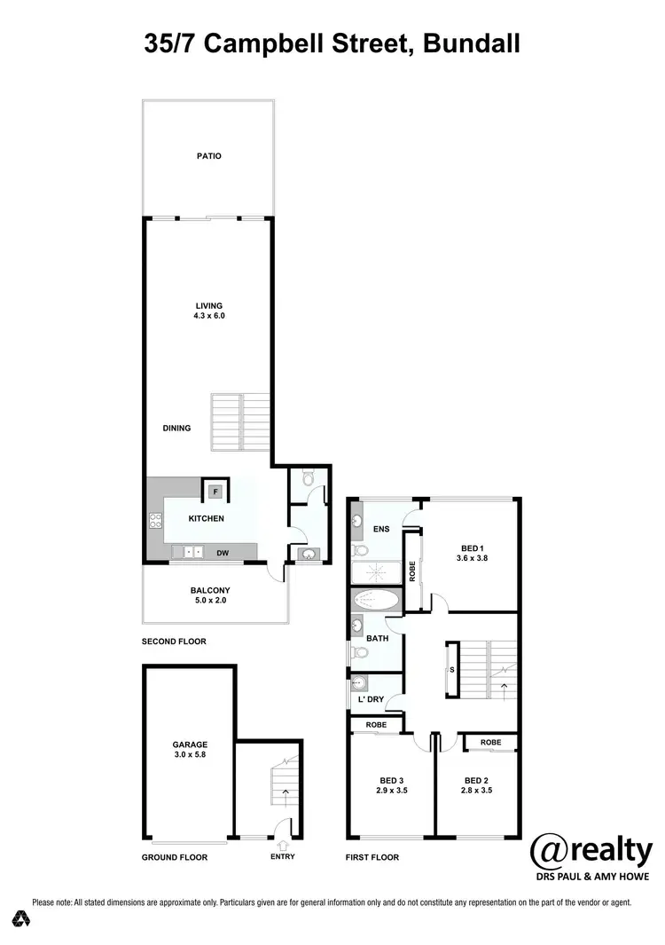 Floorplan of Homely townhouse listing, 35/7 Campbell Street, Bundall QLD 4217
