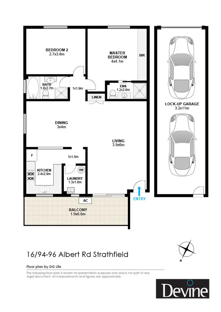 Floorplan of Homely apartment listing, 16/94-96 Albert Road, Strathfield NSW 2135