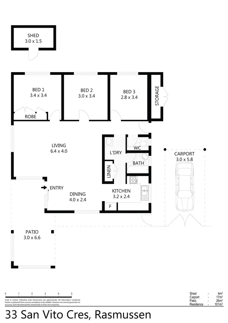 Floorplan of Homely house listing, 33 San Vito Crescent, Rasmussen QLD 4815