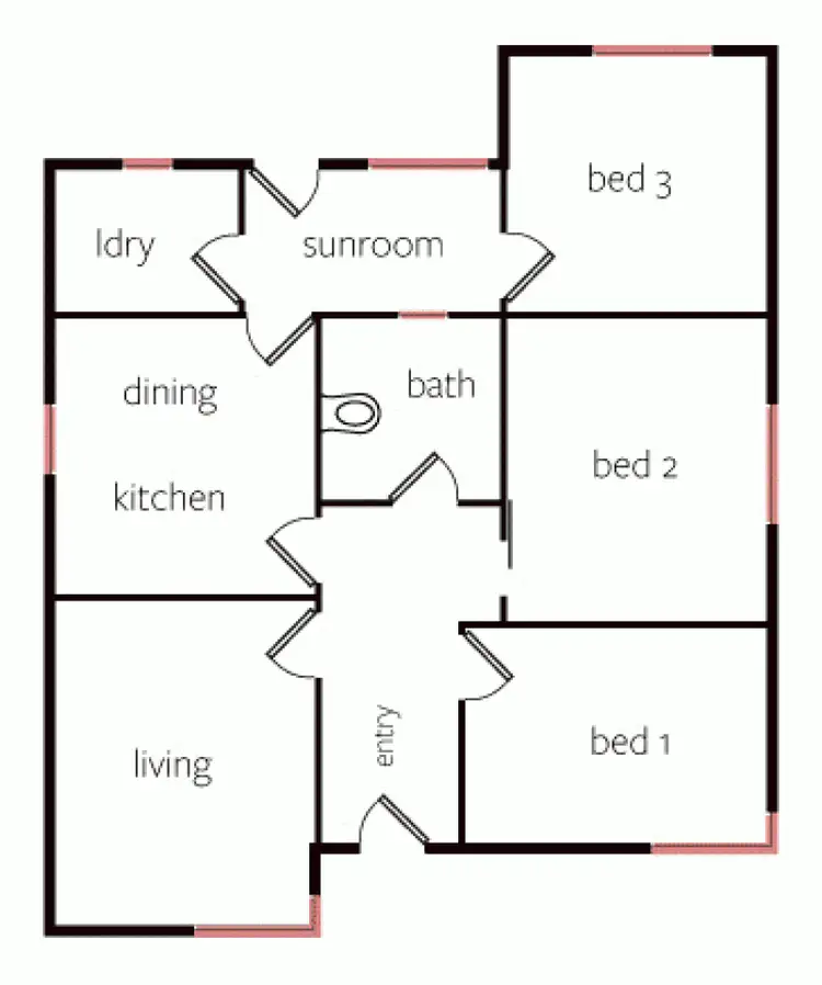 Floorplan of Homely house listing, 13 Valentine Avenue, Horsham VIC 3400