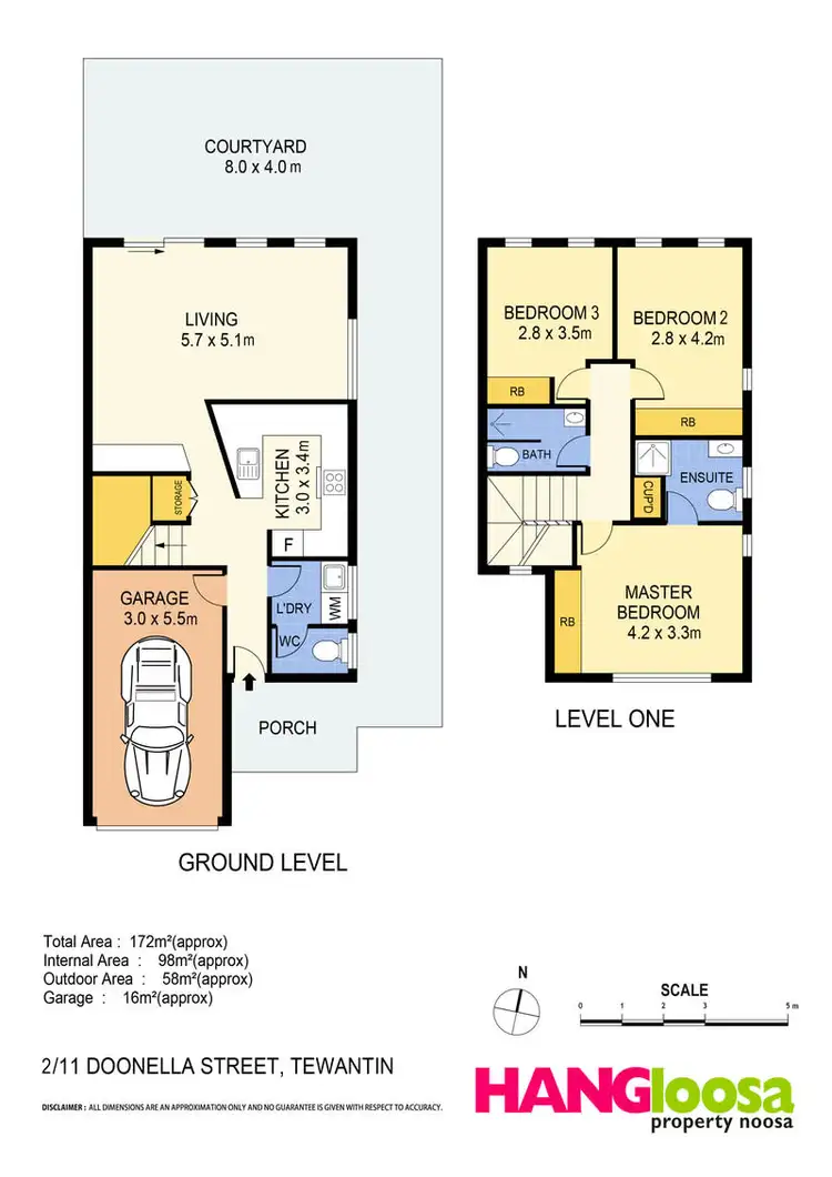 Floorplan of Homely townhouse listing, 2/11 Doonella Street, Tewantin QLD 4565
