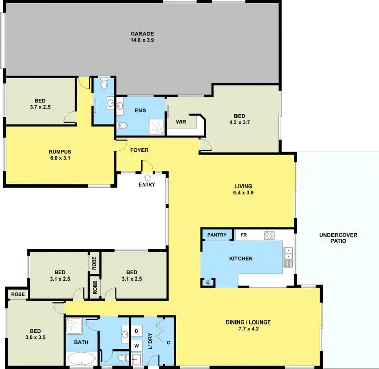 Floorplan of Homely house listing, 6 Armstrong Way, Highland Park QLD 4211