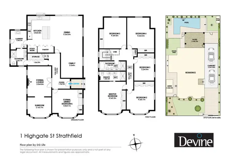 Floorplan of Homely house listing, 1 Highgate Street, Strathfield NSW 2135