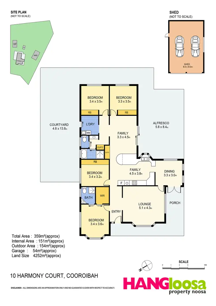 Floorplan of Homely house listing, 10 Harmony Court, Cooroibah QLD 4565
