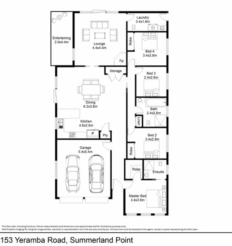 Floorplan of Homely house listing, 153 Yeramba Road, Summerland Point NSW 2259