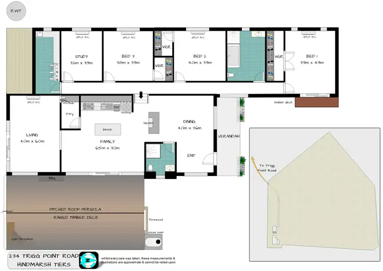 Floorplan of Homely rural property listing, 234 Trig Point Road, Myponga SA 5202