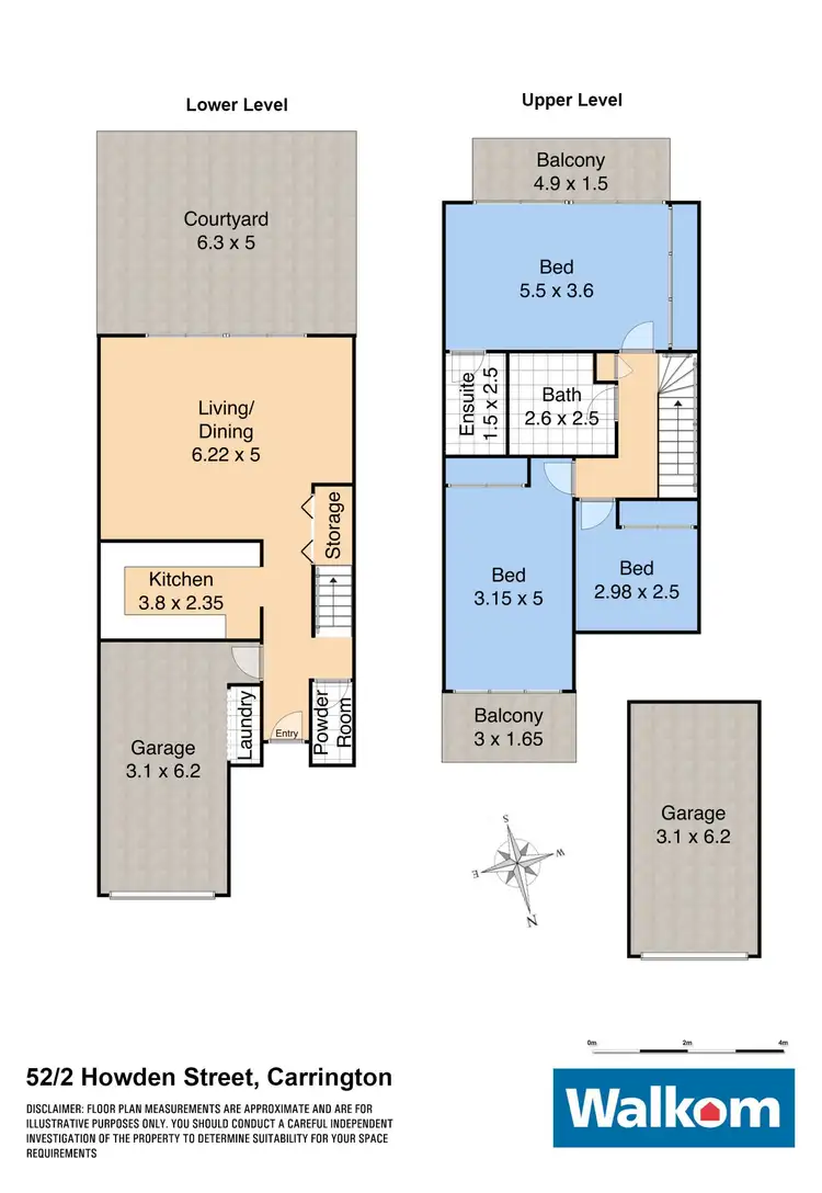 Floorplan of Homely townhouse listing, 52/2 Howden Street, Carrington NSW 2294