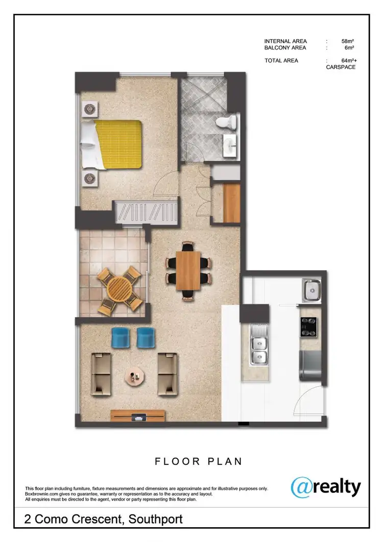 Floorplan of Homely apartment listing, 701/2 Como Crescent, Southport QLD 4215