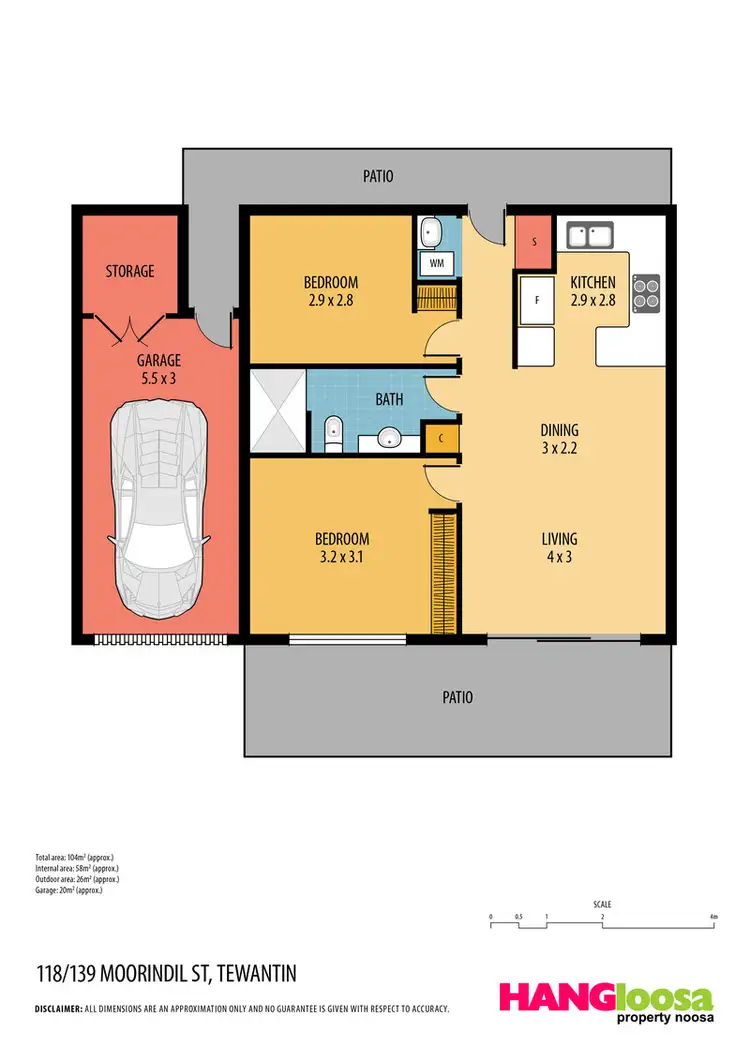 Floorplan of Homely unit listing, 118/139 Moorindil Street, Tewantin QLD 4565