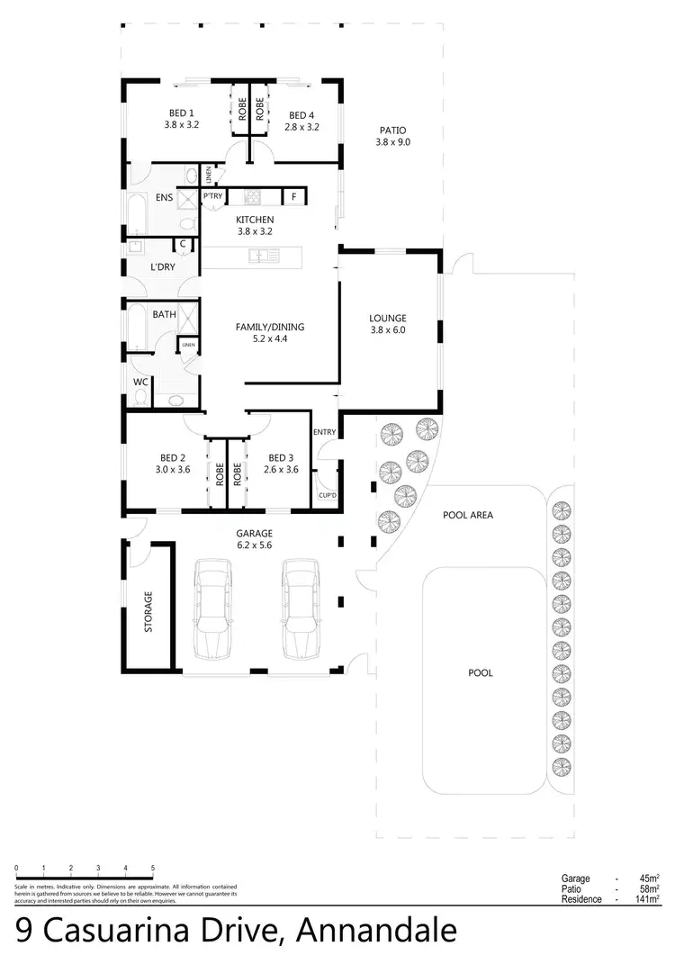 Floorplan of Homely house listing, 9 Casuarina Drive, Annandale QLD 4814