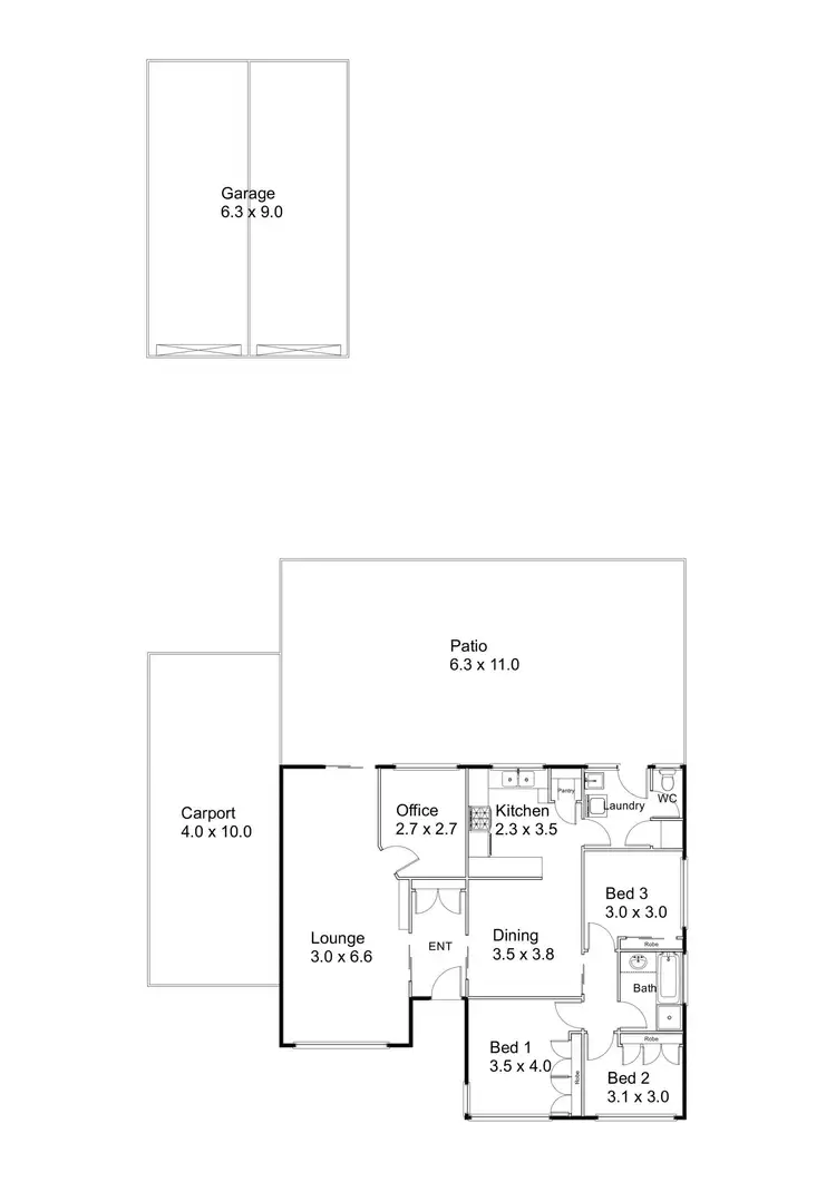 Floorplan of Homely house listing, 26 Leghorn Road, Orelia WA 6167