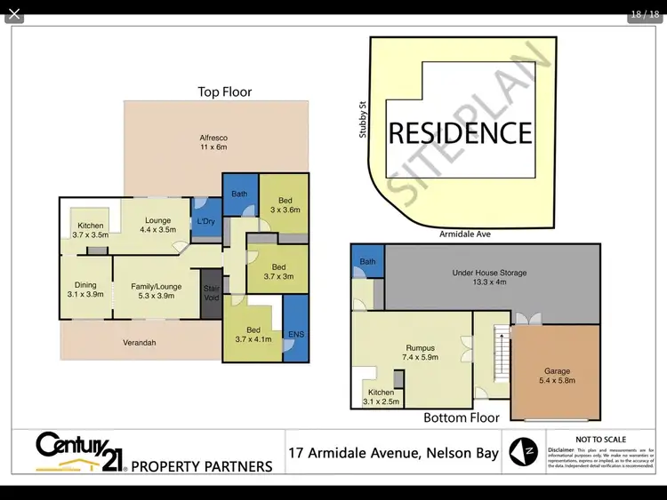 Floorplan of Homely house listing, 17 (OM) 16.07.2018 Armidale Avenue, Nelson Bay NSW 2315