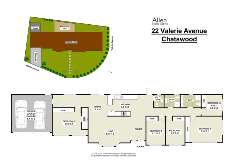 Floorplan of Homely house listing, 22 Valerie Avenue, Chatswood NSW 2067