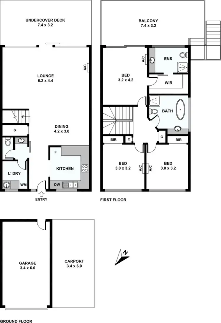Floorplan of Homely unit listing, 41/74 Gladesville Boulevard, Patterson Lakes VIC 3197