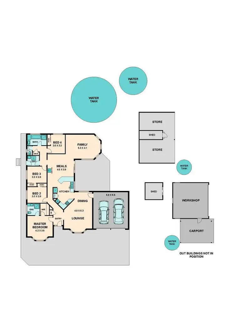 Floorplan of Homely house listing, 280 JEFFREYS LANE, Broadford VIC 3658