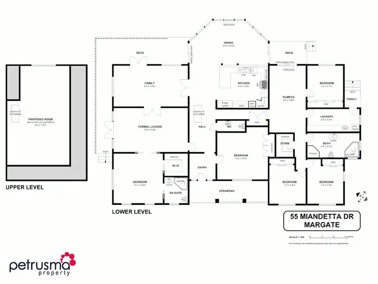 Floorplan of Homely house listing, 55 Miandetta Drive, Margate TAS 7054