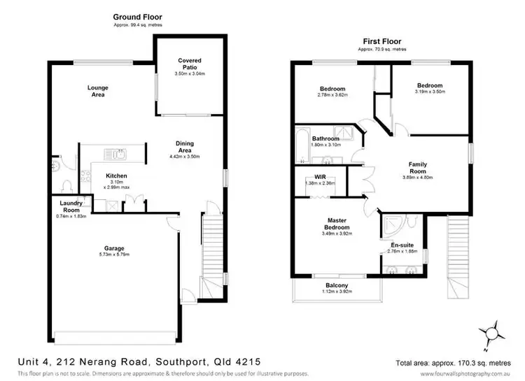 Floorplan of Homely townhouse listing, 4/212 Nerang Road, Southport QLD 4215
