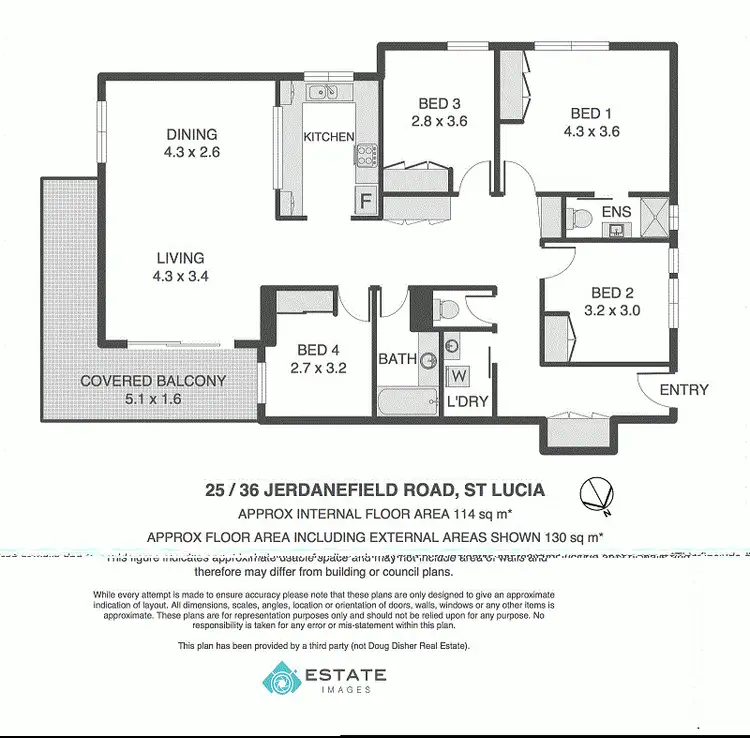 Floorplan of Homely unit listing, 25/36 Jerdanefield Road, St Lucia QLD 4067