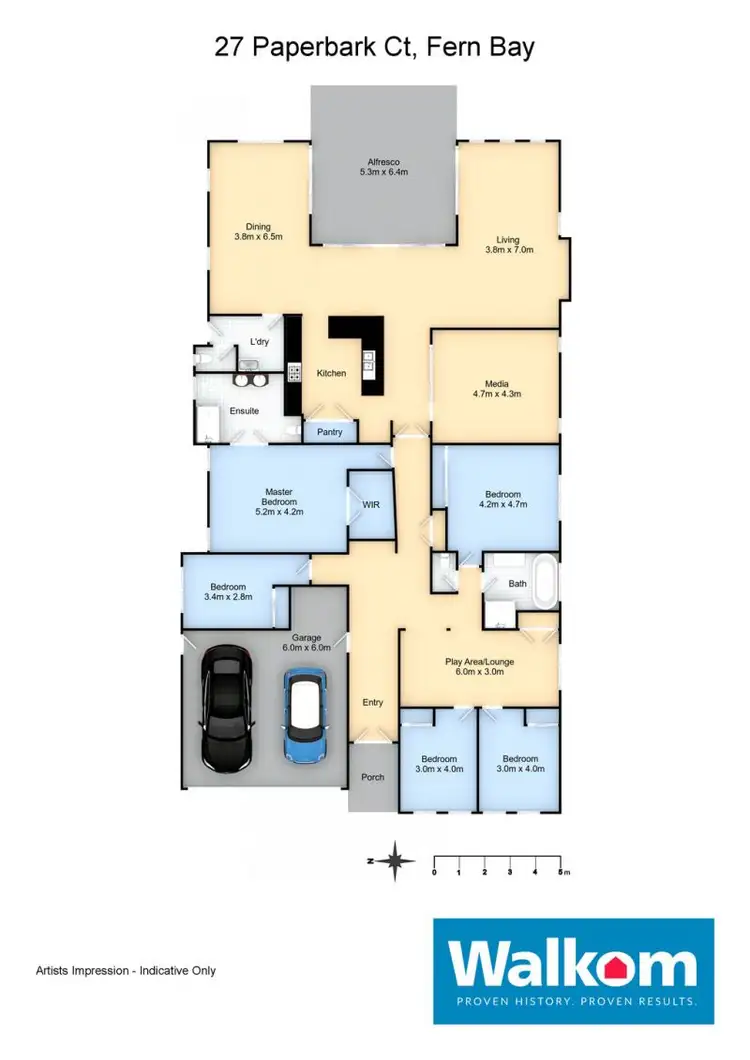 Floorplan of Homely house listing, 27 Paperbark Court, Fern Bay NSW 2295