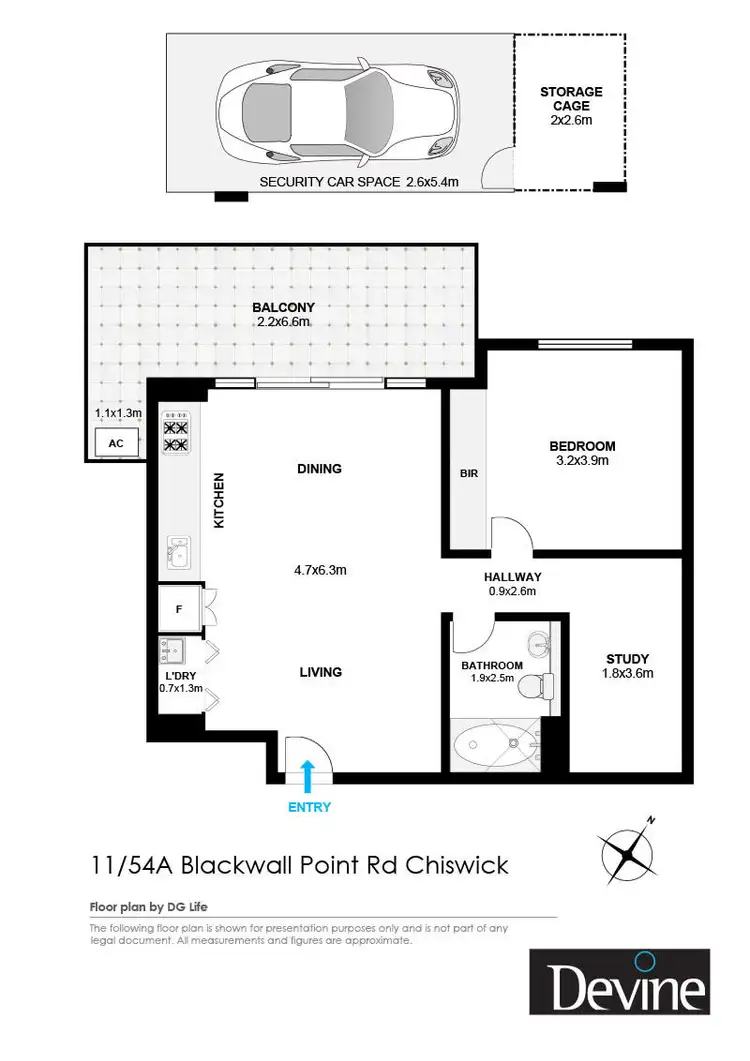 Floorplan of Homely apartment listing, 11/54A Blackwall Point Road, Chiswick NSW 2046