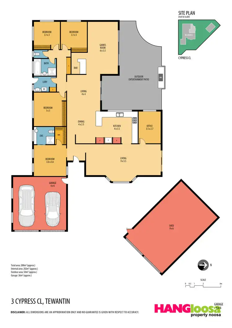 Floorplan of Homely house listing, 3 Cypress Close, Tewantin QLD 4565