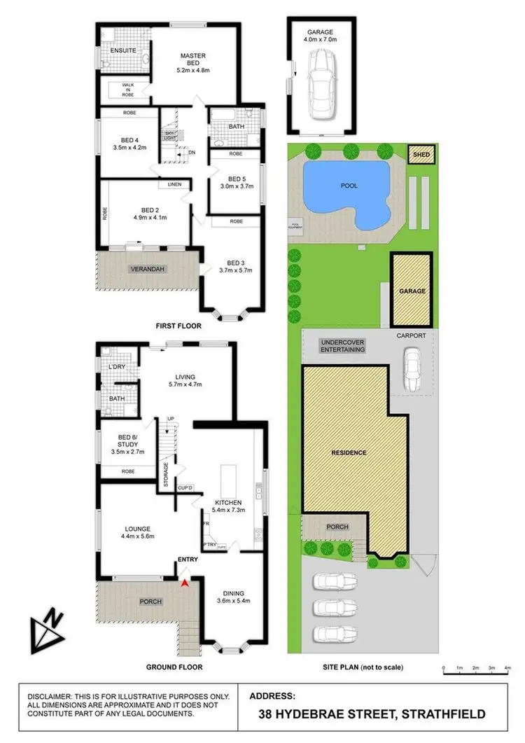 Floorplan of Homely house listing, 38 Hydebrae Street, Strathfield NSW 2135