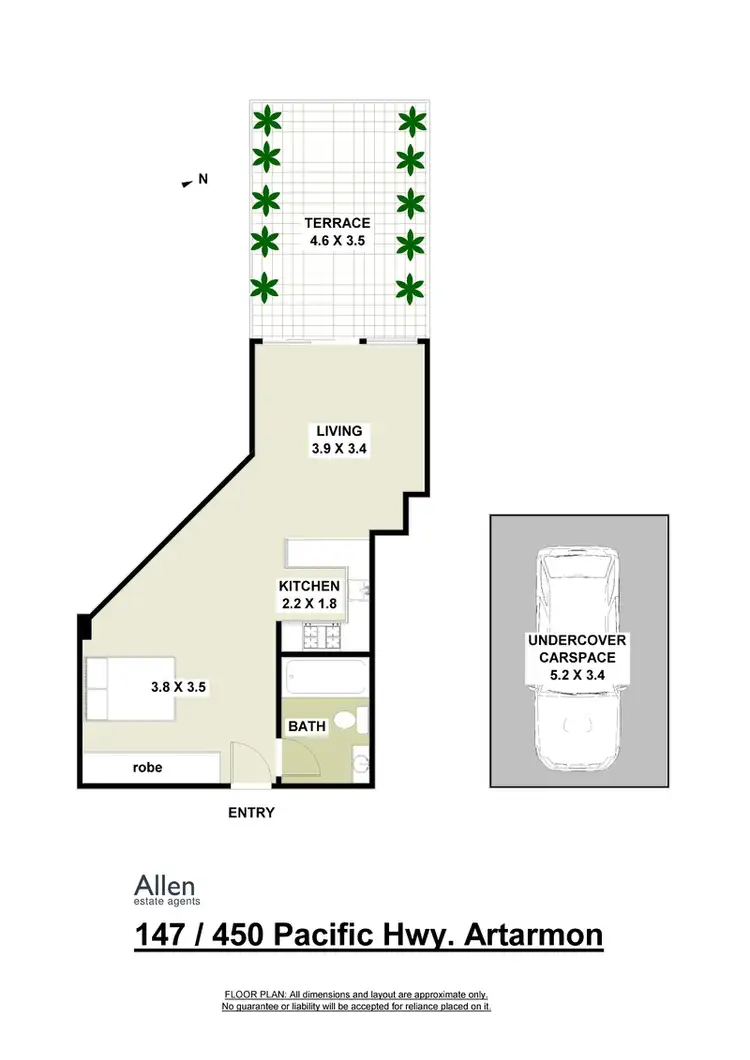 Floorplan of Homely apartment listing, 147/450 Pacific Highway, Artarmon NSW 2064