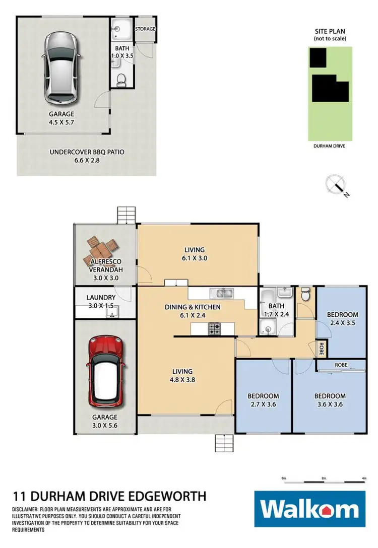 Floorplan of Homely house listing, 11 Durham Drive, Edgeworth NSW 2285