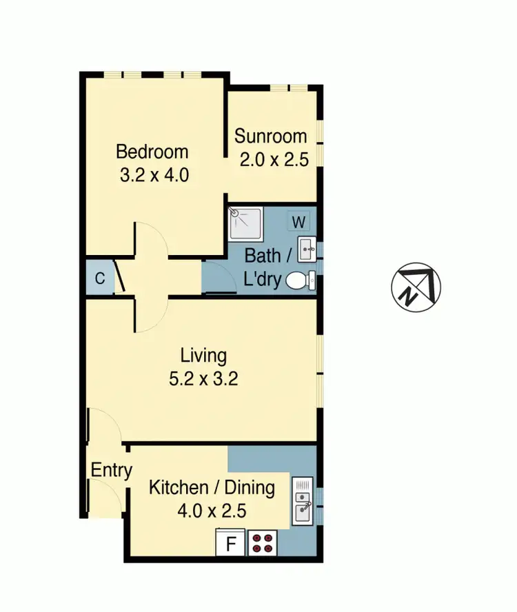 Floorplan of Homely unit listing, 1-6,188 Wardell Road, Marrickville NSW 2204