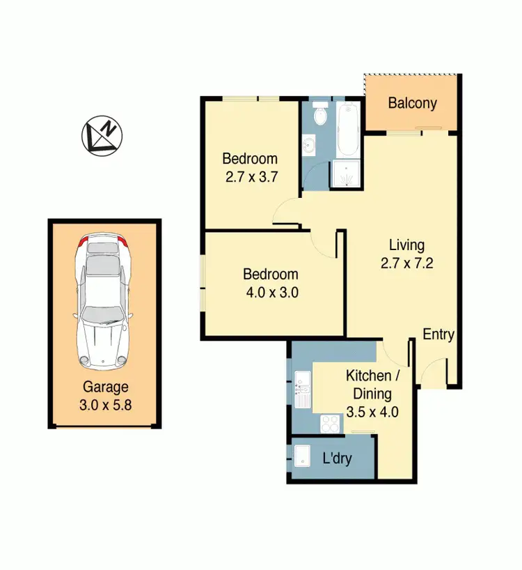 Floorplan of Homely apartment listing, 8/340 Illawarra Rd, Marrickville NSW 2204
