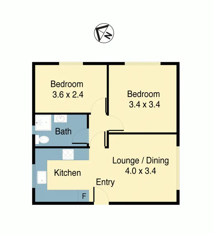 Floorplan of Homely unit listing, 6/45 Ewart Street, Marrickville NSW 2204
