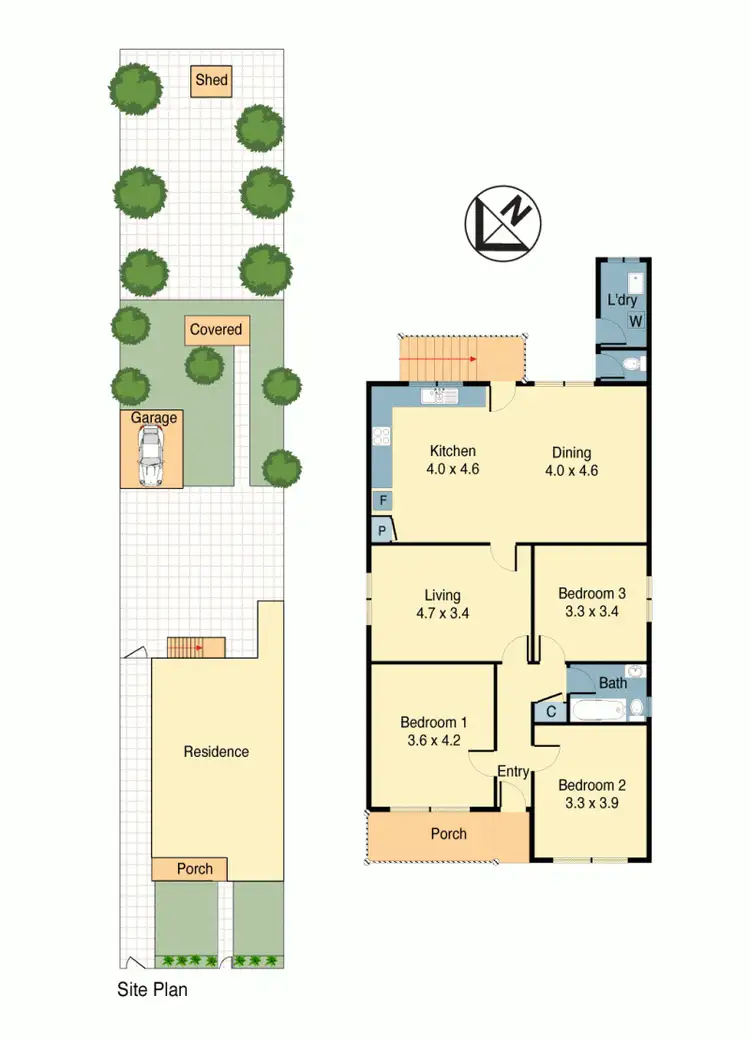 Floorplan of Homely house listing, 3 Wrights Ave, Marrickville NSW 2204
