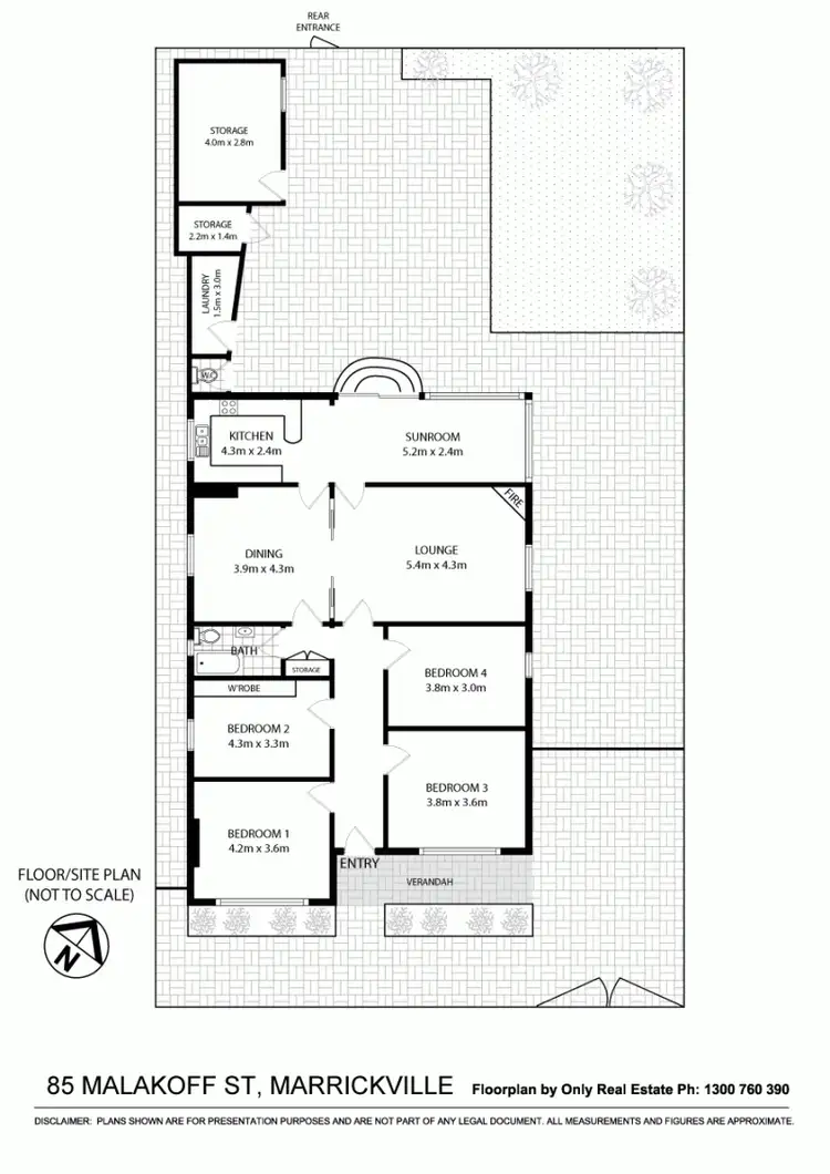 Floorplan of Homely house listing, 83-85 Malakoff Street, Marrickville NSW 2204