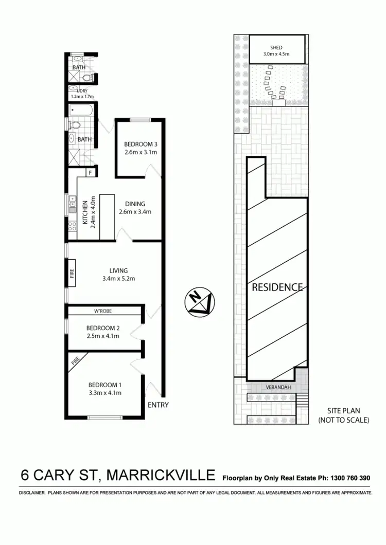 Floorplan of Homely house listing, 6 Cary Street, Marrickville NSW 2204