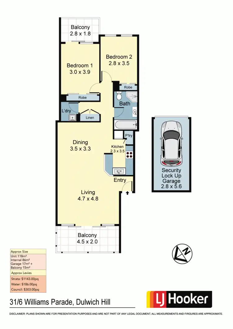 Floorplan of Homely apartment listing, 31/6 Williams Parade, Dulwich Hill NSW 2203