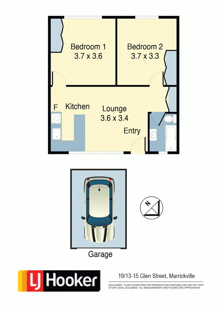Floorplan of Homely apartment listing, 19/13-15 Glen Street, Marrickville NSW 2204